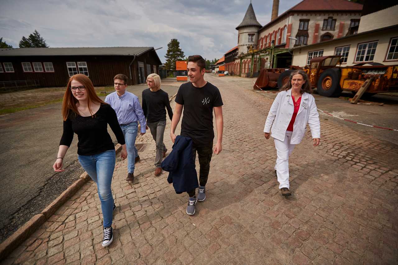 Young people experience the Rammelsberg World Heritage Museum